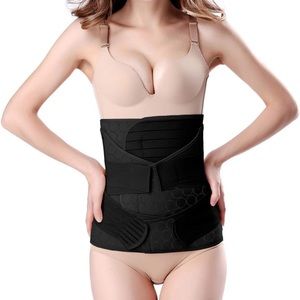 🤰🏻3-in-1 Postpartum Support - Belly/waist/pelvis Shapewear Slimming (Black)
